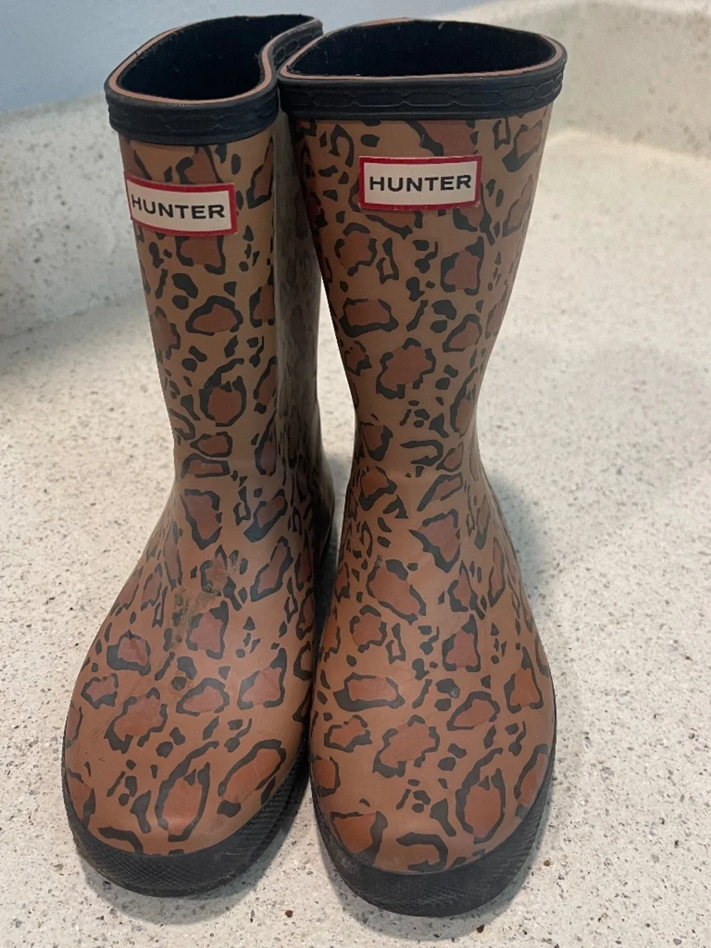 Hunter Brown Rain & Snow Boots Waterproof Mid-Calf